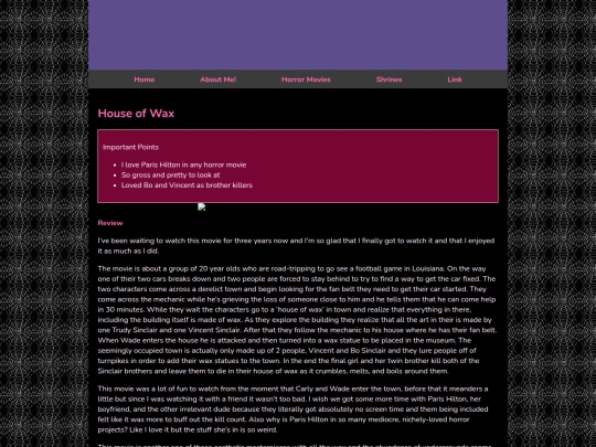 Website screenshot