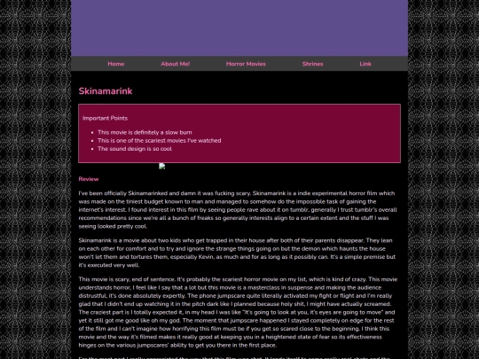 Website screenshot