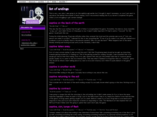 captive/endinglist screenshot