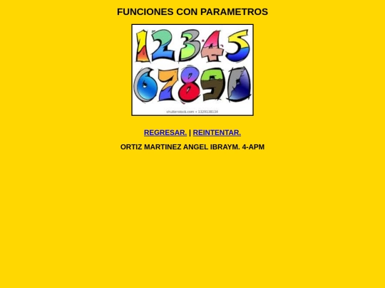 funcionconparametros screenshot