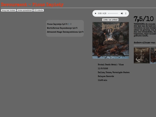 reviews/devourpious screenshot