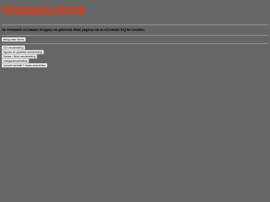verzamelingen/verzamelingen screenshot