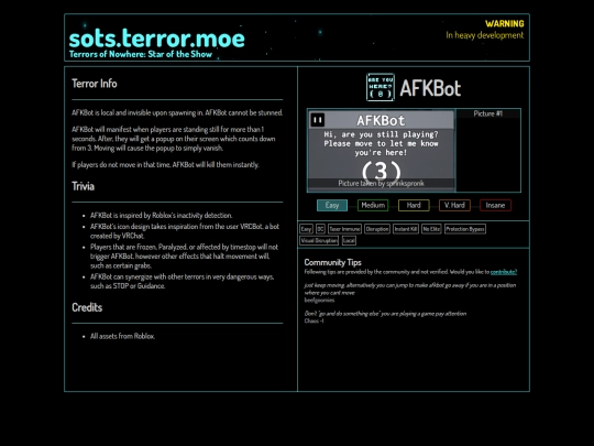 compendium/afkbot screenshot