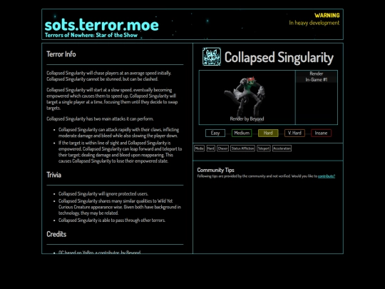 compendium/collapsedsingularity screenshot