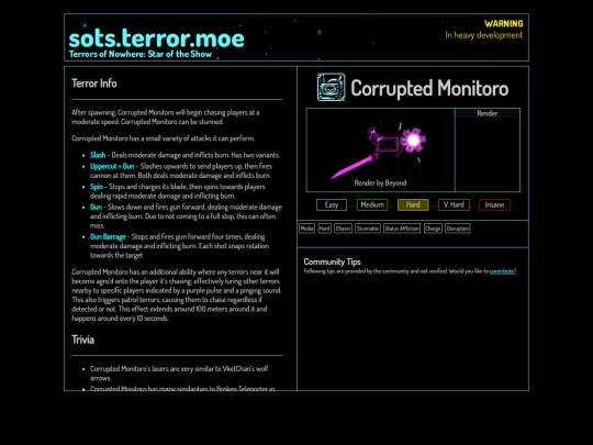 compendium/corruptedmonitoro screenshot