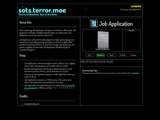 compendium/jobapplication screenshot