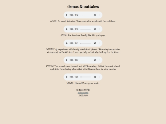 demos screenshot