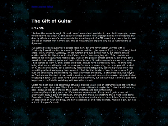 journal/JE19 screenshot