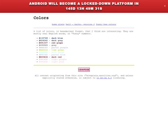colors screenshot