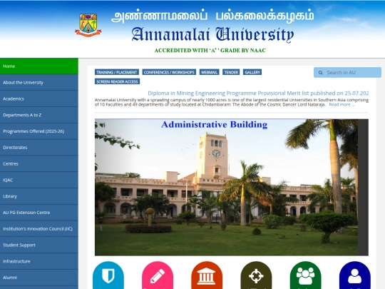 Website screenshot