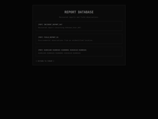 reports screenshot