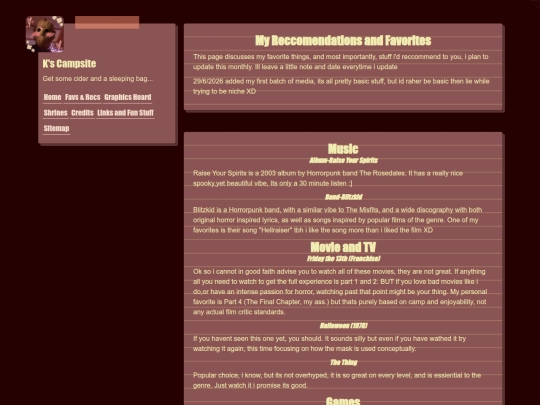 FavsandRecs screenshot