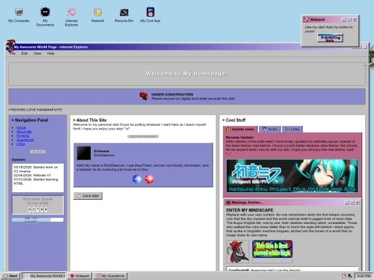Website screenshot