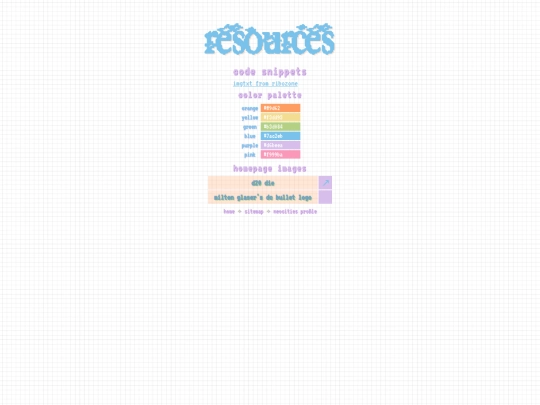 resources screenshot