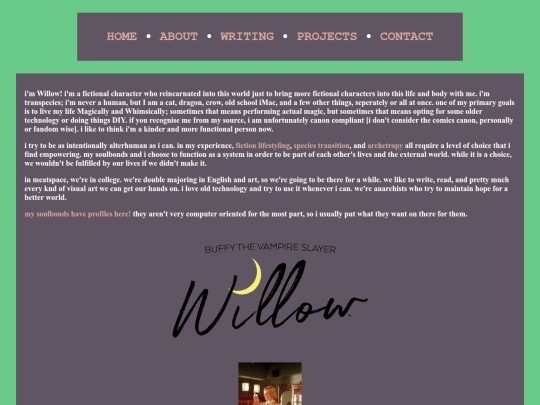 about/willow screenshot