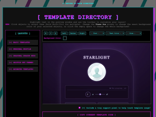 Website screenshot