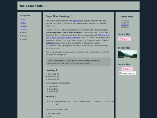 Website screenshot