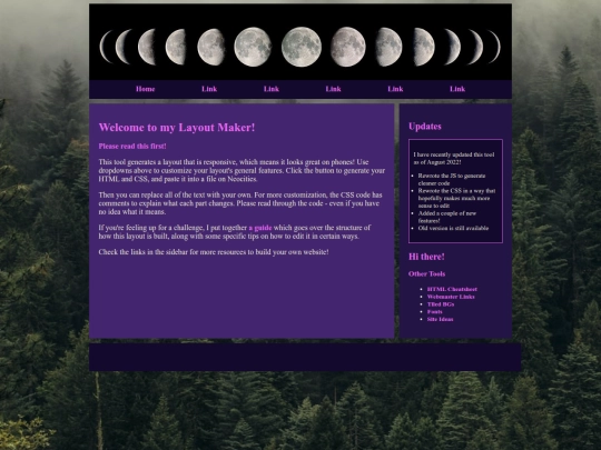 Website screenshot