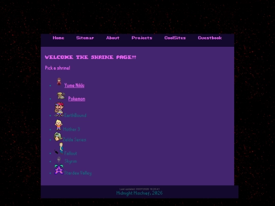 Website screenshot
