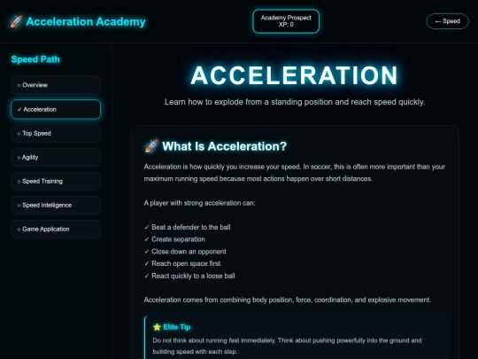 soccer/acceleration screenshot