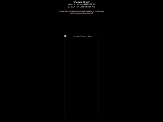 lyrics/picaboo screenshot